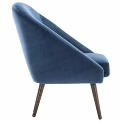 Modern Barrel Accent Chair - WOVENBYRD Gray Velvet -Living Room Chairs store unnamed file 9767