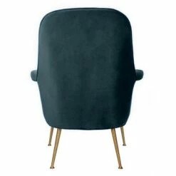 Aimee Velvet Arm Chair - Navy - Safavieh 12 Aimee Velvet Arm Chair - Navy - Safavieh -Living Room Chairs store unnamed file 977