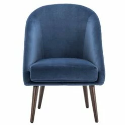 Modern Barrel Accent Chair - WOVENBYRD Gray Velvet -Living Room Chairs store unnamed file 9770