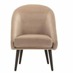 Modern Barrel Accent Chair - WOVENBYRD Gray Velvet -Living Room Chairs store unnamed file 9773