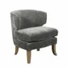 Swansea Wingback Barrel Chair Gray Crushed Velvet - Finch -Living Room Chairs store unnamed file 9774