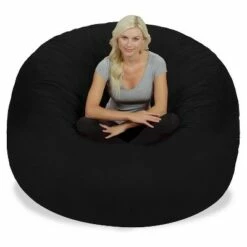 6' Huge Bean Bag Chair with Memory Foam Filling and Washable Cover - Relax Sacks Brown 18 6' Huge Bean Bag Chair with Memory Foam Filling and Washable Cover - Relax Sacks Brown -Living Room Chairs store unnamed file 9782