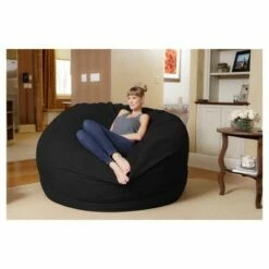 6' Huge Bean Bag Chair with Memory Foam Filling and Washable Cover - Relax Sacks Brown 19 6' Huge Bean Bag Chair with Memory Foam Filling and Washable Cover - Relax Sacks Brown -Living Room Chairs store unnamed file 9783