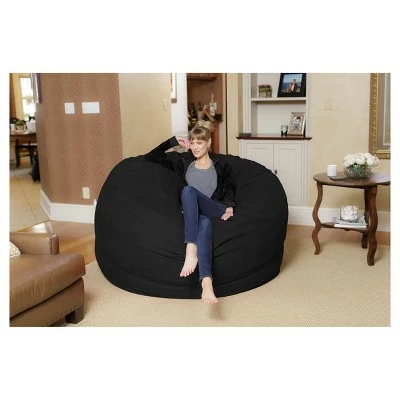 6' Huge Bean Bag Chair with Memory Foam Filling and Washable Cover - Relax Sacks Brown 6 6' Huge Bean Bag Chair with Memory Foam Filling and Washable Cover - Relax Sacks Brown - Image 5