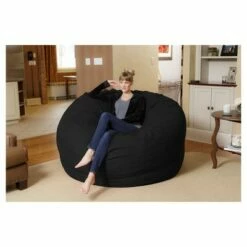6' Huge Bean Bag Chair with Memory Foam Filling and Washable Cover - Relax Sacks Brown 21 6' Huge Bean Bag Chair with Memory Foam Filling and Washable Cover - Relax Sacks Brown -Living Room Chairs store unnamed file 9785