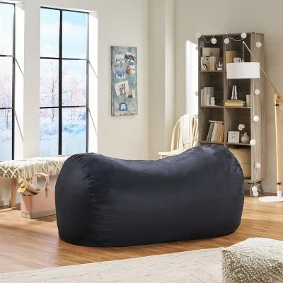 6.5' Asher Faux Suede Beanbag - Christopher Knight Home Camel 5 6.5' Asher Faux Suede Beanbag - Christopher Knight Home Camel - Image 3