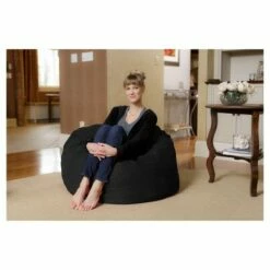 3' Kids' Bean Bag Chair with Memory Foam Filling and Washable Cover - Relax Sacks Orange -Living Room Chairs store unnamed file 9807