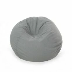4.5" Rothrock Bean Bag - Christopher Knight Home Charcoal -Living Room Chairs store unnamed file 9846