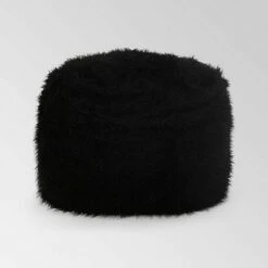 Lachlan Furry Bean Bag - Christopher Knight Home White -Living Room Chairs store unnamed file 9854