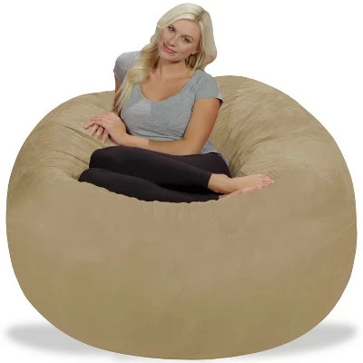 5' Large Bean Bag Chair with Memory Foam Filling and Washable Cover - Relax Sacks Charcoal 4 5' Large Bean Bag Chair with Memory Foam Filling and Washable Cover - Relax Sacks Charcoal - Image 2