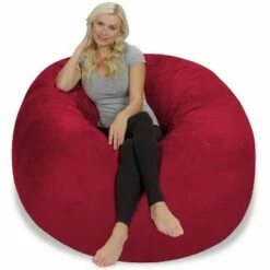 5' Large Bean Bag Chair with Memory Foam Filling and Washable Cover - Relax Sacks Charcoal 27 5' Large Bean Bag Chair with Memory Foam Filling and Washable Cover - Relax Sacks Charcoal -Living Room Chairs store unnamed file 9895