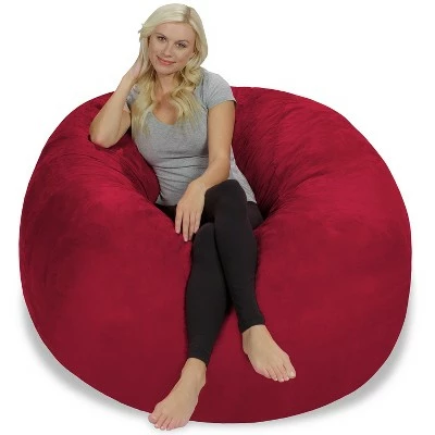 5' Large Bean Bag Chair with Memory Foam Filling and Washable Cover - Relax Sacks Charcoal 10 5' Large Bean Bag Chair with Memory Foam Filling and Washable Cover - Relax Sacks Charcoal - Image 8