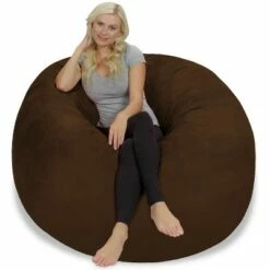 5' Large Bean Bag Chair with Memory Foam Filling and Washable Cover - Relax Sacks Charcoal 29 5' Large Bean Bag Chair with Memory Foam Filling and Washable Cover - Relax Sacks Charcoal -Living Room Chairs store unnamed file 9897