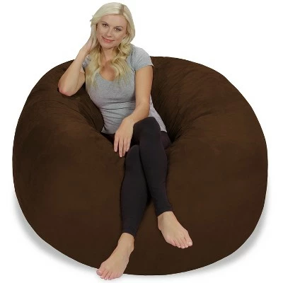 5' Large Bean Bag Chair with Memory Foam Filling and Washable Cover - Relax Sacks Charcoal 12 5' Large Bean Bag Chair with Memory Foam Filling and Washable Cover - Relax Sacks Charcoal - Image 10