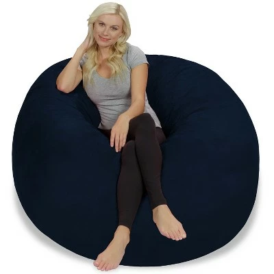 5' Large Bean Bag Chair with Memory Foam Filling and Washable Cover - Relax Sacks Charcoal 13 5' Large Bean Bag Chair with Memory Foam Filling and Washable Cover - Relax Sacks Charcoal - Image 11
