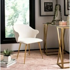 Edmond Arm Chair Cream - Safavieh