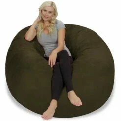 5' Large Bean Bag Chair with Memory Foam Filling and Washable Cover - Relax Sacks Charcoal 32 5' Large Bean Bag Chair with Memory Foam Filling and Washable Cover - Relax Sacks Charcoal -Living Room Chairs store unnamed file 9900