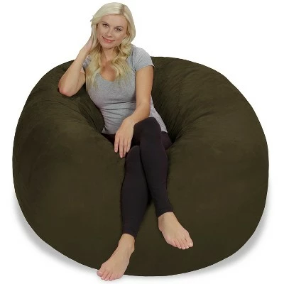 5' Large Bean Bag Chair with Memory Foam Filling and Washable Cover - Relax Sacks Charcoal 15 5' Large Bean Bag Chair with Memory Foam Filling and Washable Cover - Relax Sacks Charcoal - Image 13