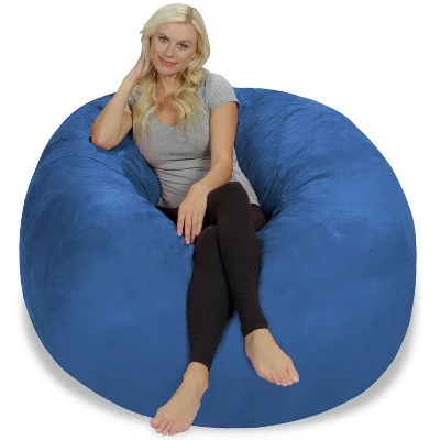 5' Large Bean Bag Chair with Memory Foam Filling and Washable Cover - Relax Sacks Charcoal 17 5' Large Bean Bag Chair with Memory Foam Filling and Washable Cover - Relax Sacks Charcoal - Image 15