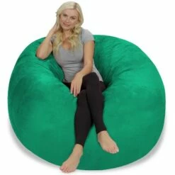 5' Large Bean Bag Chair with Memory Foam Filling and Washable Cover - Relax Sacks Charcoal 35 5' Large Bean Bag Chair with Memory Foam Filling and Washable Cover - Relax Sacks Charcoal -Living Room Chairs store unnamed file 9903