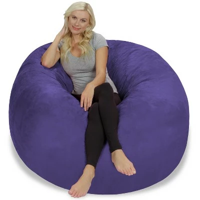 5' Large Bean Bag Chair with Memory Foam Filling and Washable Cover - Relax Sacks Charcoal 19 5' Large Bean Bag Chair with Memory Foam Filling and Washable Cover - Relax Sacks Charcoal - Image 17