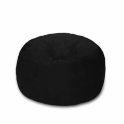 4' Bean Bag Chair with Memory Foam Filling and Washable Cover - Relax Sacks Charcoal -Living Room Chairs store unnamed file 9946