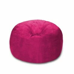 4' Bean Bag Chair with Memory Foam Filling and Washable Cover - Relax Sacks Charcoal -Living Room Chairs store unnamed file 9956